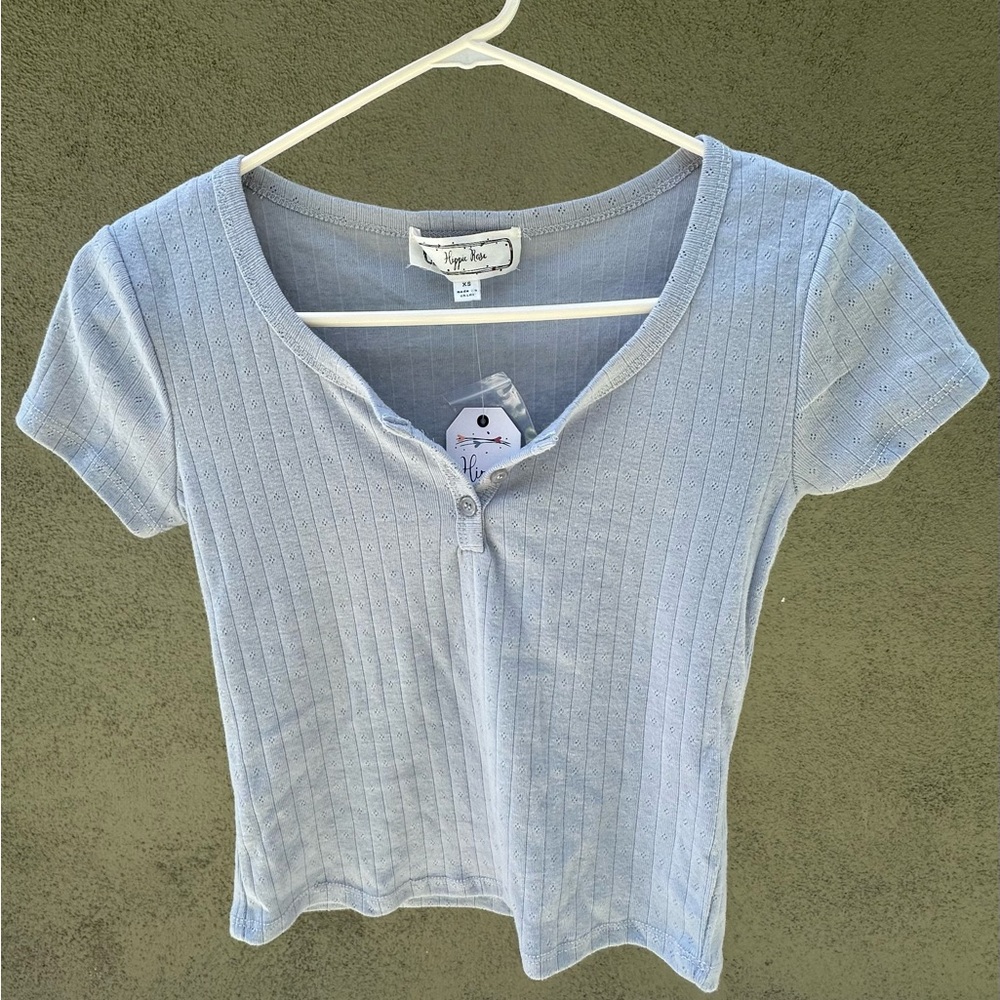 Pointelle Baby Tee